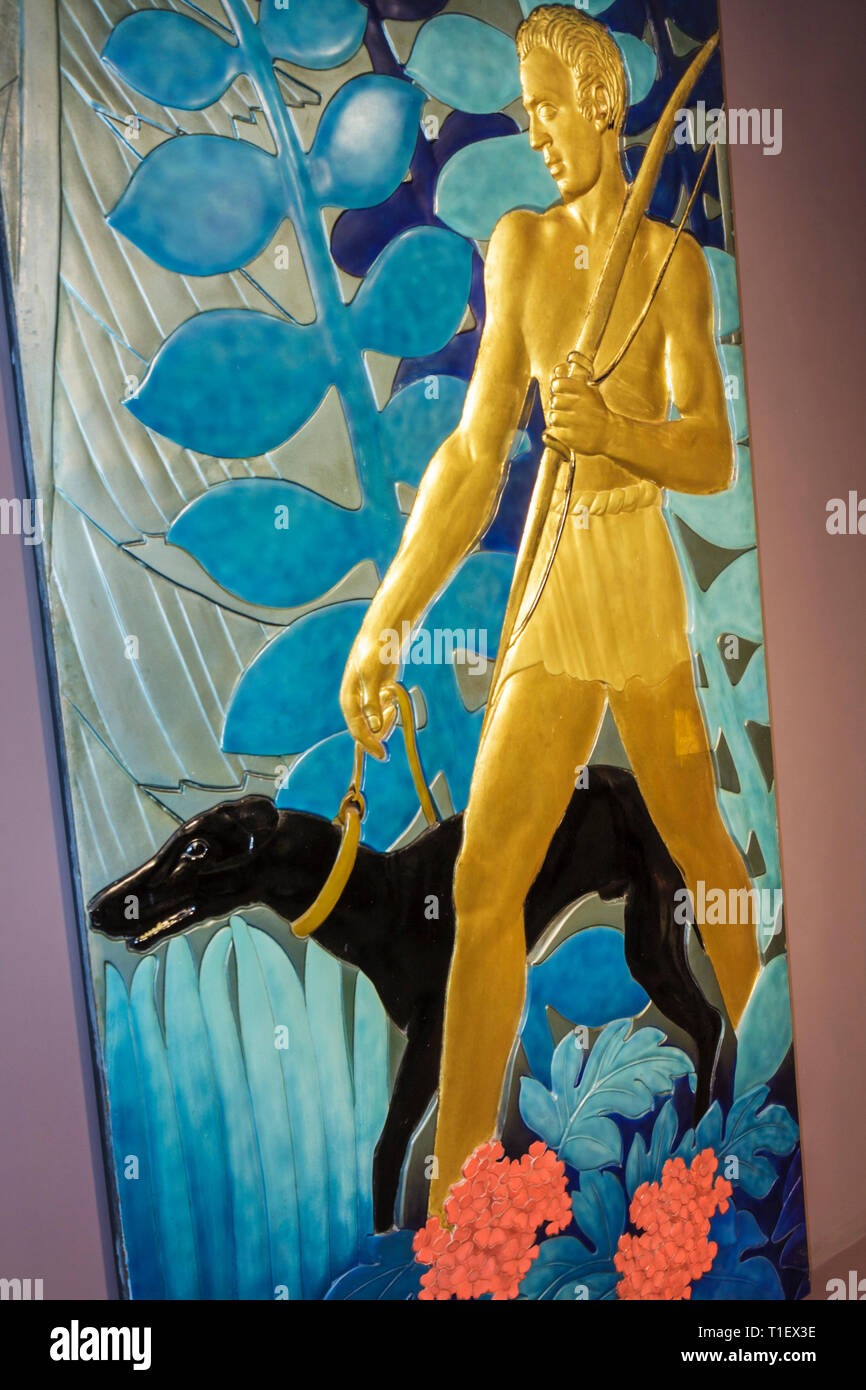 Miami Beach Florida,The Wolfsonian,FIU,Florida International University,FIU,design,musée,afficher collection,arts décoratifs,moderne,Jean Dunand,T. Banque D'Images