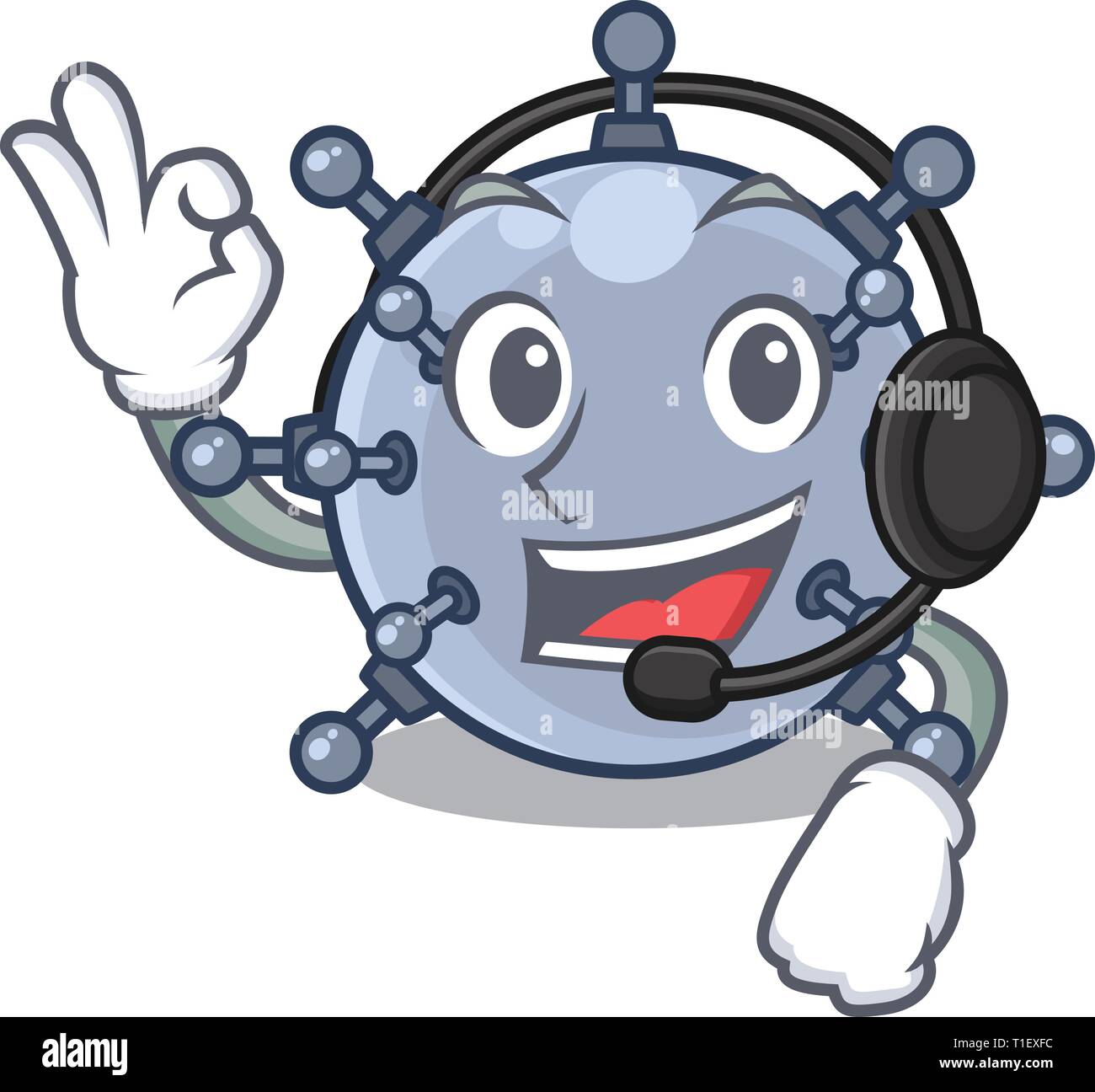 Avec sous l'eau à la mine pour casque sac cartoon vector illustration Illustration de Vecteur