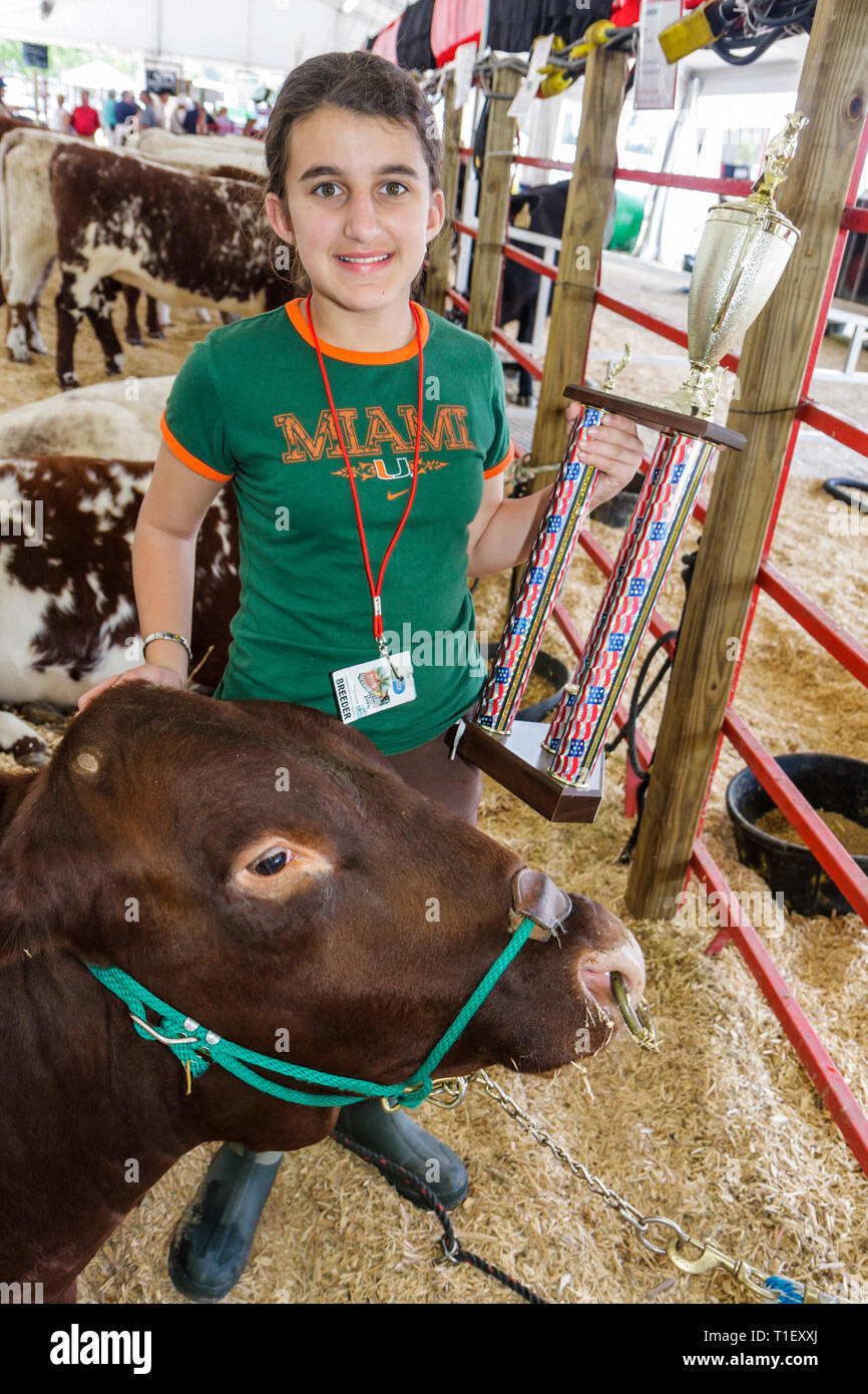 Miami Florida,Kendall,Tropical Park,Miami International Agriculture and Cattle Show,élevage,commerce du bétail,agro business,hispanique Latin Latino ethni Banque D'Images