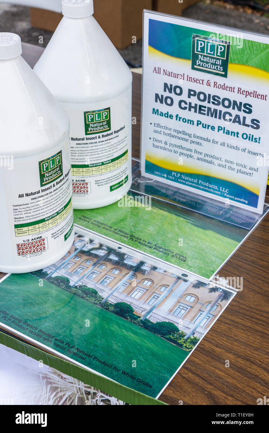 Miami Florida,Kendall,Tropical Park,Miami International Agriculture & Cattle ShowAgri business,Homestead Plant exposition,entretien de pelouse,bio,insecte repell Banque D'Images