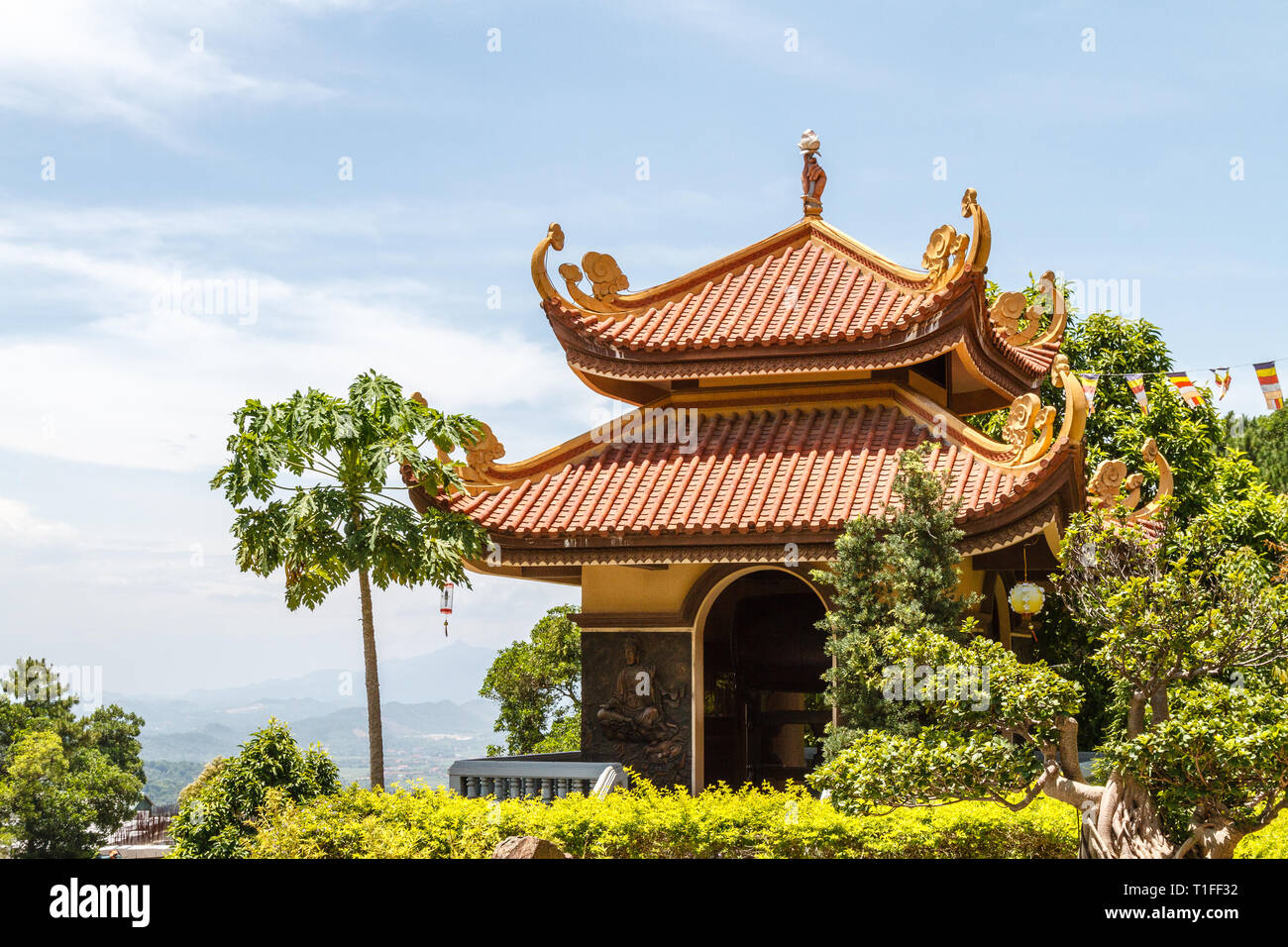 Tay Thien Truc Lam monastère bouddhiste Zen près de Hanoi, Vietnam. Banque D'Images