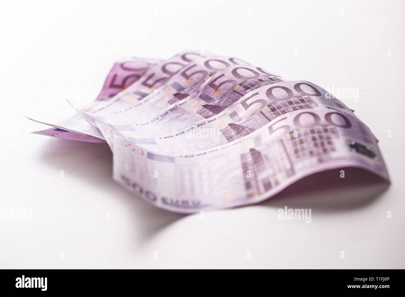 Close-up cinq houndred billets argent et argent Banque D'Images