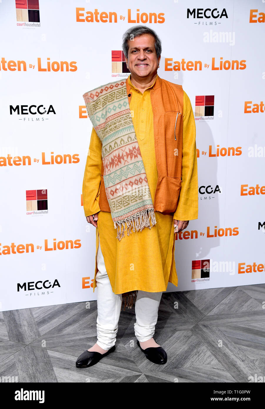 Darshan Jariwala participant à la mangés par les Lions Premiere tenue à l'Hôtel Palais de Londres. Banque D'Images