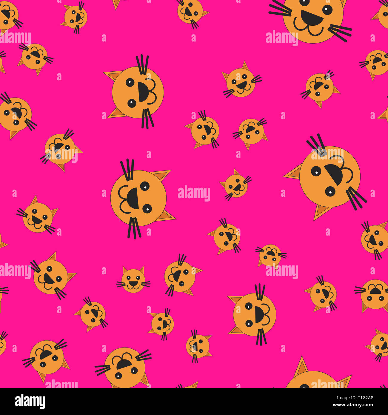 Motif De Tête De Chat Transparente Lillustration Dans Le