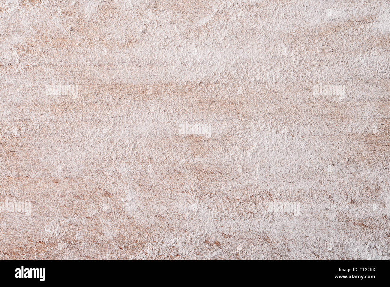 Close up de la farine de blé sur planche de bois Banque D'Images