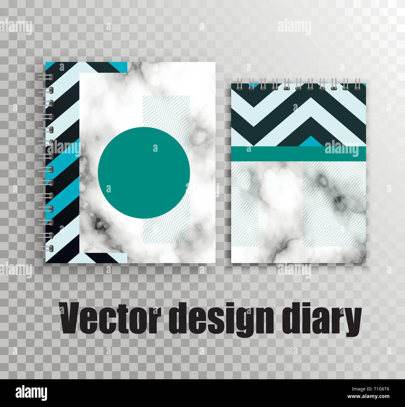 Design élégant pour agendas et carnets Illustration de Vecteur
