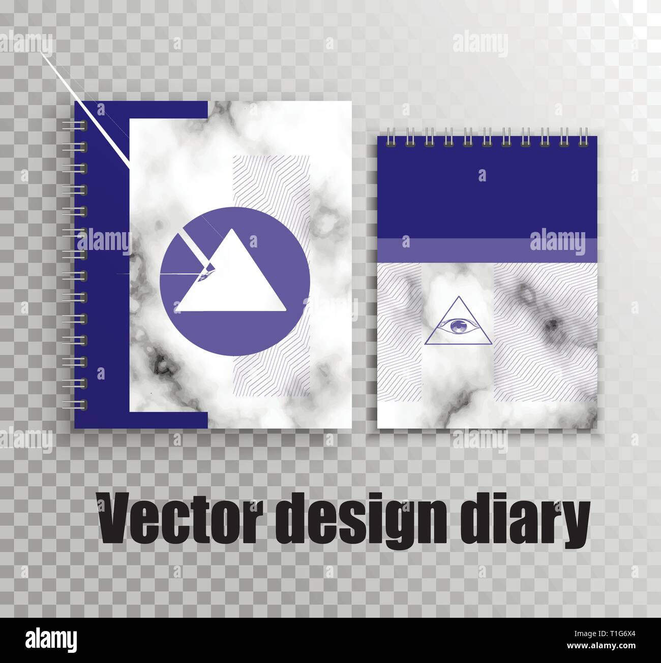 Design élégant pour agendas et carnets avec un design créatif. Illustration de Vecteur