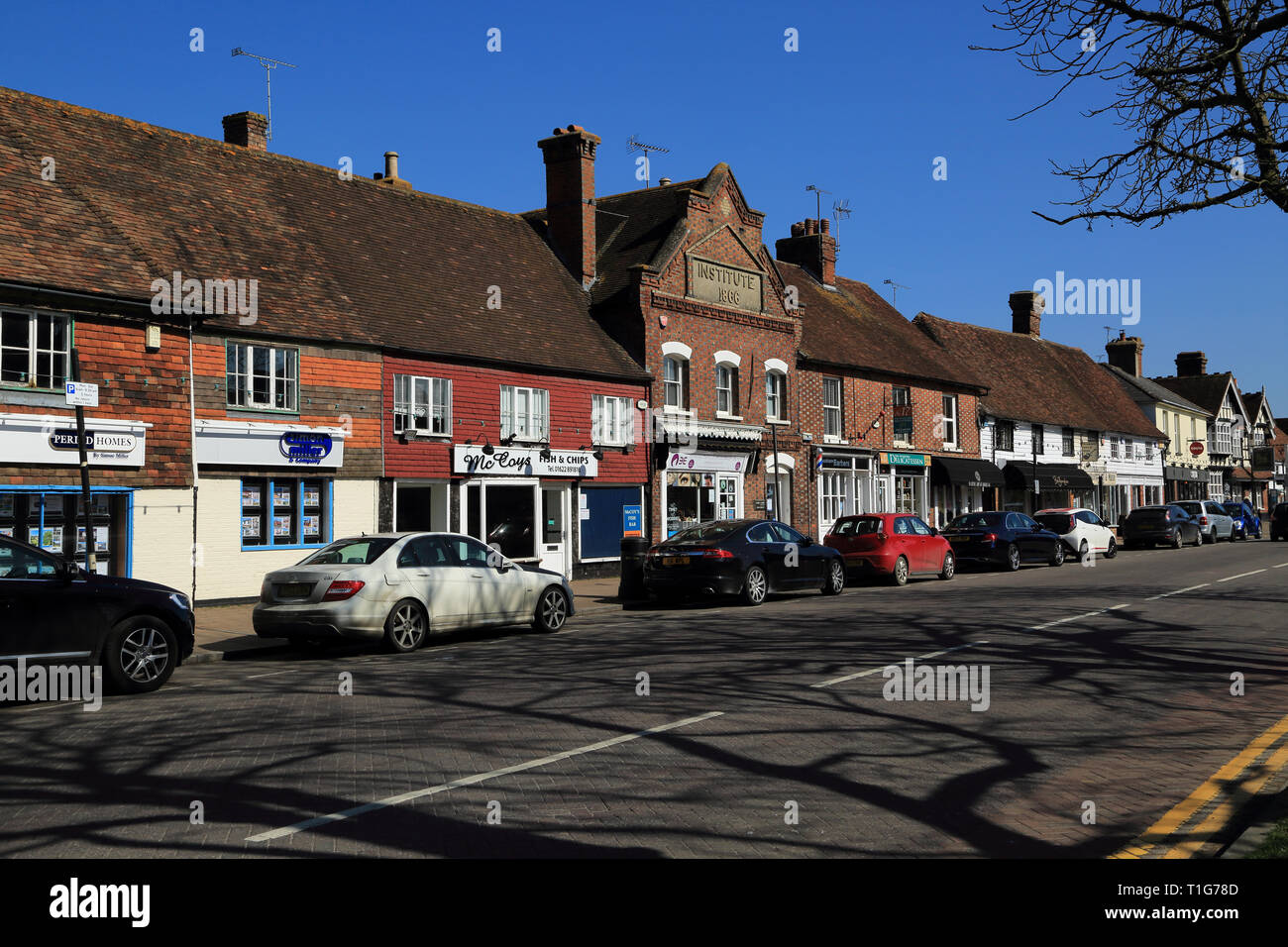 High Street, Maidstone, Kent, Angleterre, Royaume-Uni Banque D'Images