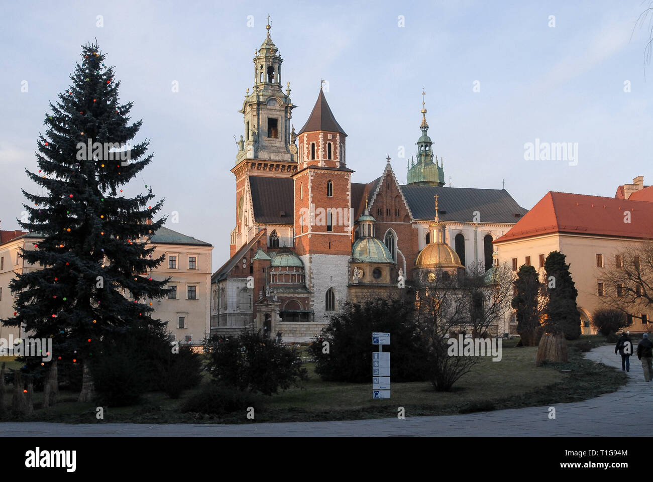 Consigner vos bagages Royal gothique Basilique des Saints Stanislas et Venceslas, site de la Fédération polonaise de couronnement des monarques, en gothique Renaissance Château Royal de Wawel numéro Cas Banque D'Images