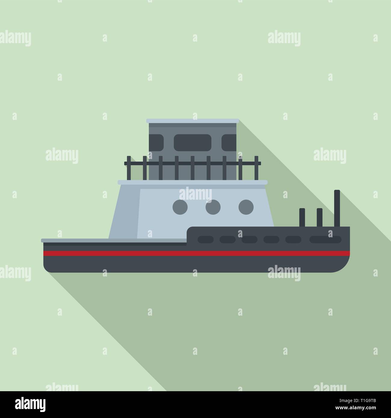 L'icône de remorqueurs. Télévision illustration de tug boat icône vecteur pour la conception web Illustration de Vecteur