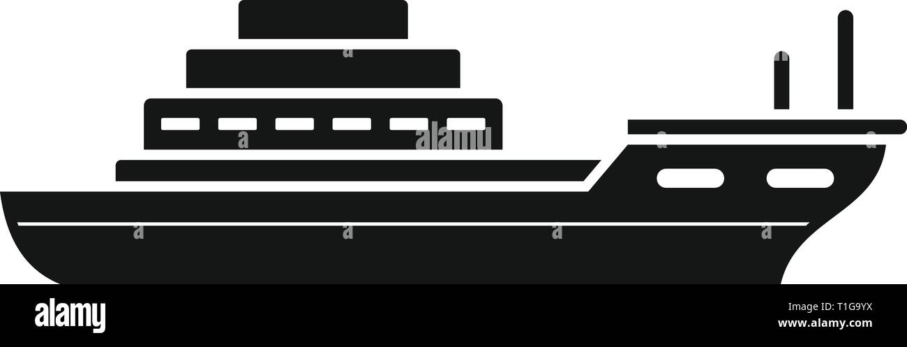 Icône cargo. Simple illustration de cargo vector icon pour la conception web isolé sur fond blanc Illustration de Vecteur