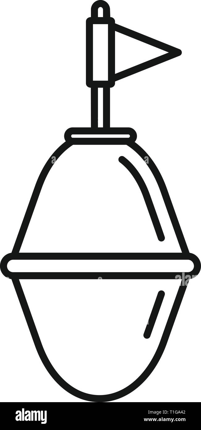L'icône de la bouée de port. Bouée port aperçu l'icône vecteur pour la conception web isolé sur fond blanc Illustration de Vecteur