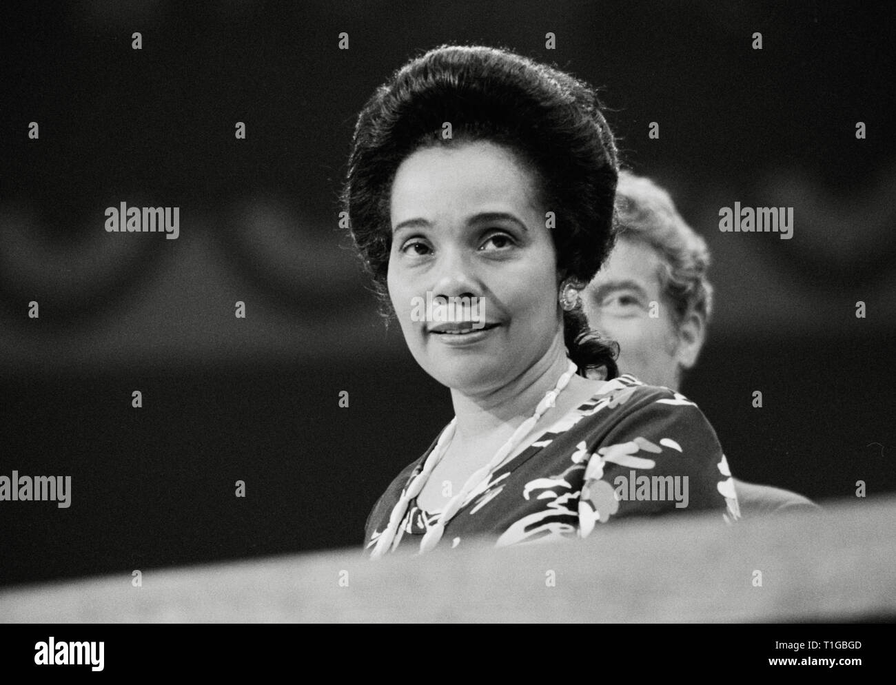Coretta Scott King à la Convention Nationale Démocratique, New York, Juillet 13th, 1976 #  de référence du fichier 1003_733THA Banque D'Images