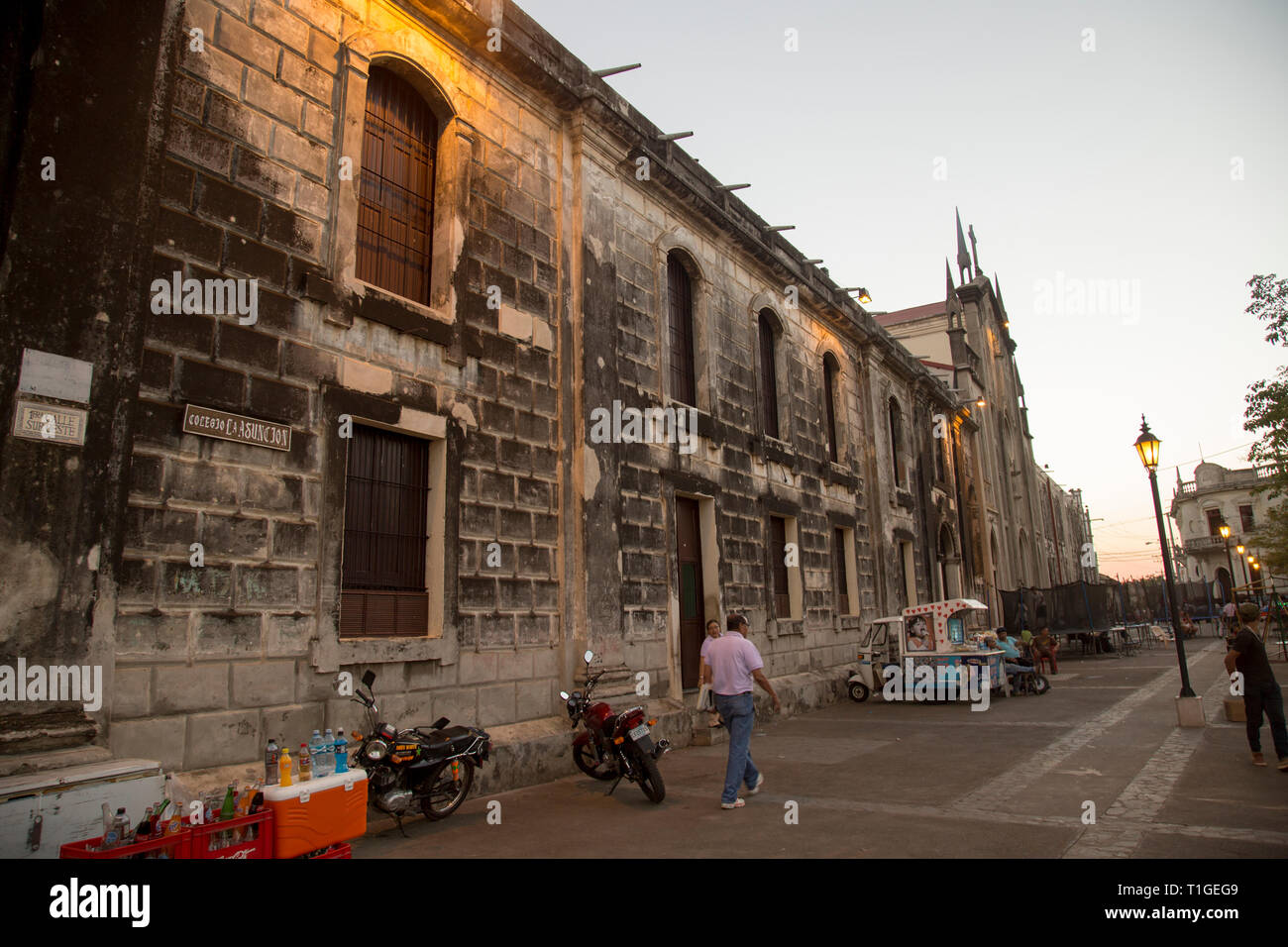 Colegio La Asuncion, Ciudad de Leon, Nicaragua Banque D'Images