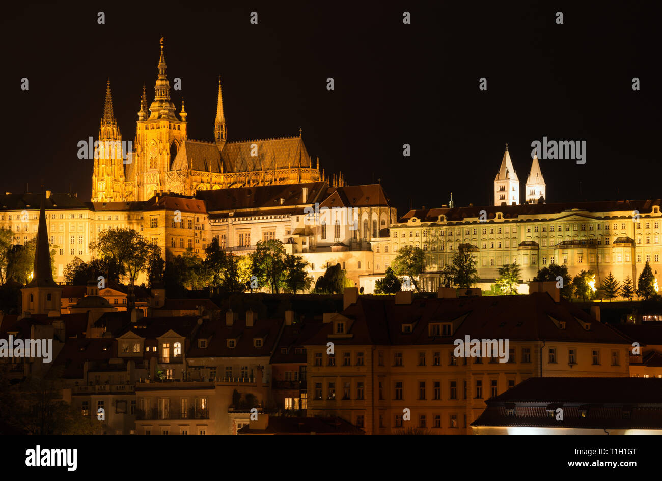 Le Château de Prague, la cathédrale Saint-Guy Banque D'Images