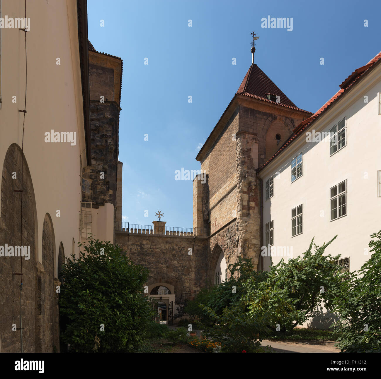 Territoire d'église maltaise à Prague (église Notre Dame sous la chaîne, Kostel Panny Marie pod) retezem Banque D'Images