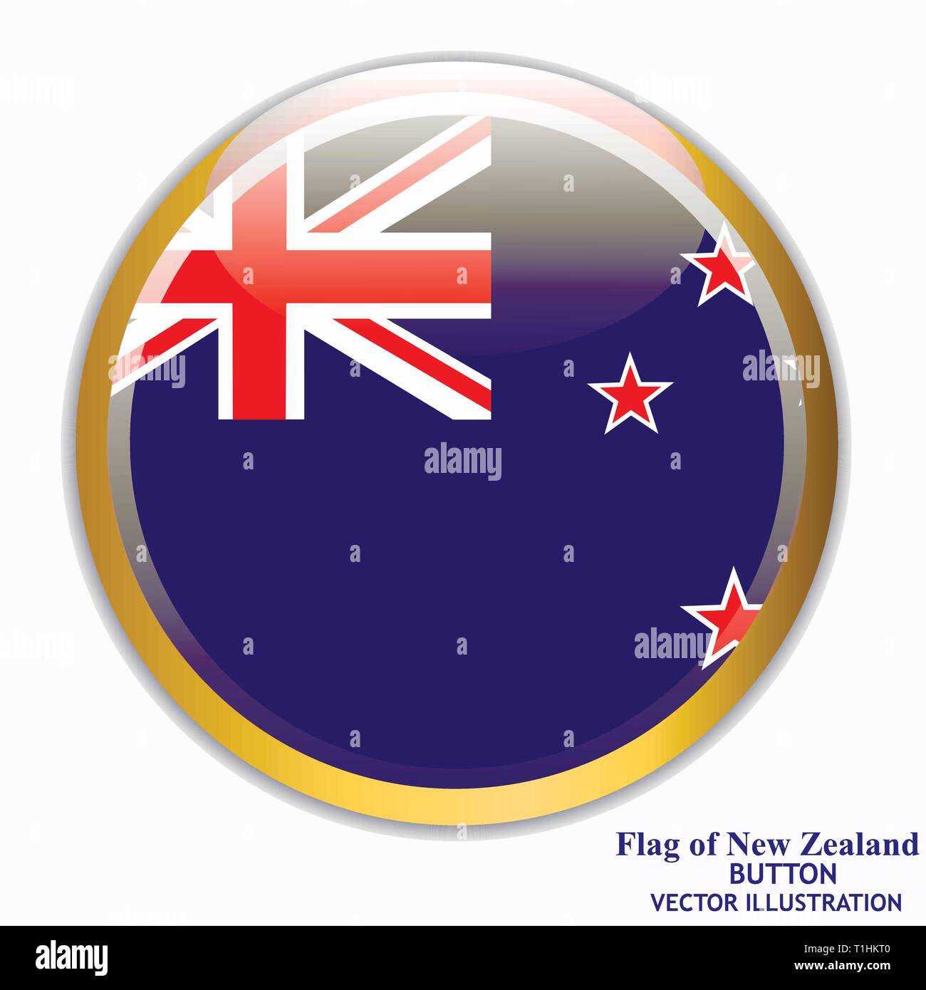 Bannière avec drapeau de la Nouvelle-Zélande. Illustration avec des drapeaux colorés pour la conception web. Illustration avec fond blanc. Illustration de Vecteur