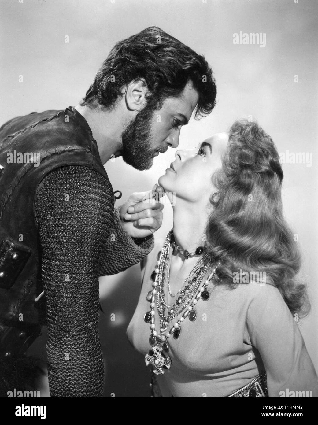 Tony Curtis Janet Leigh LES VIKINGS Richard Fleischer 1958 Brynaprod S.A. directeur / Bavaria Film / Curtleigh Productions / United Artists Banque D'Images