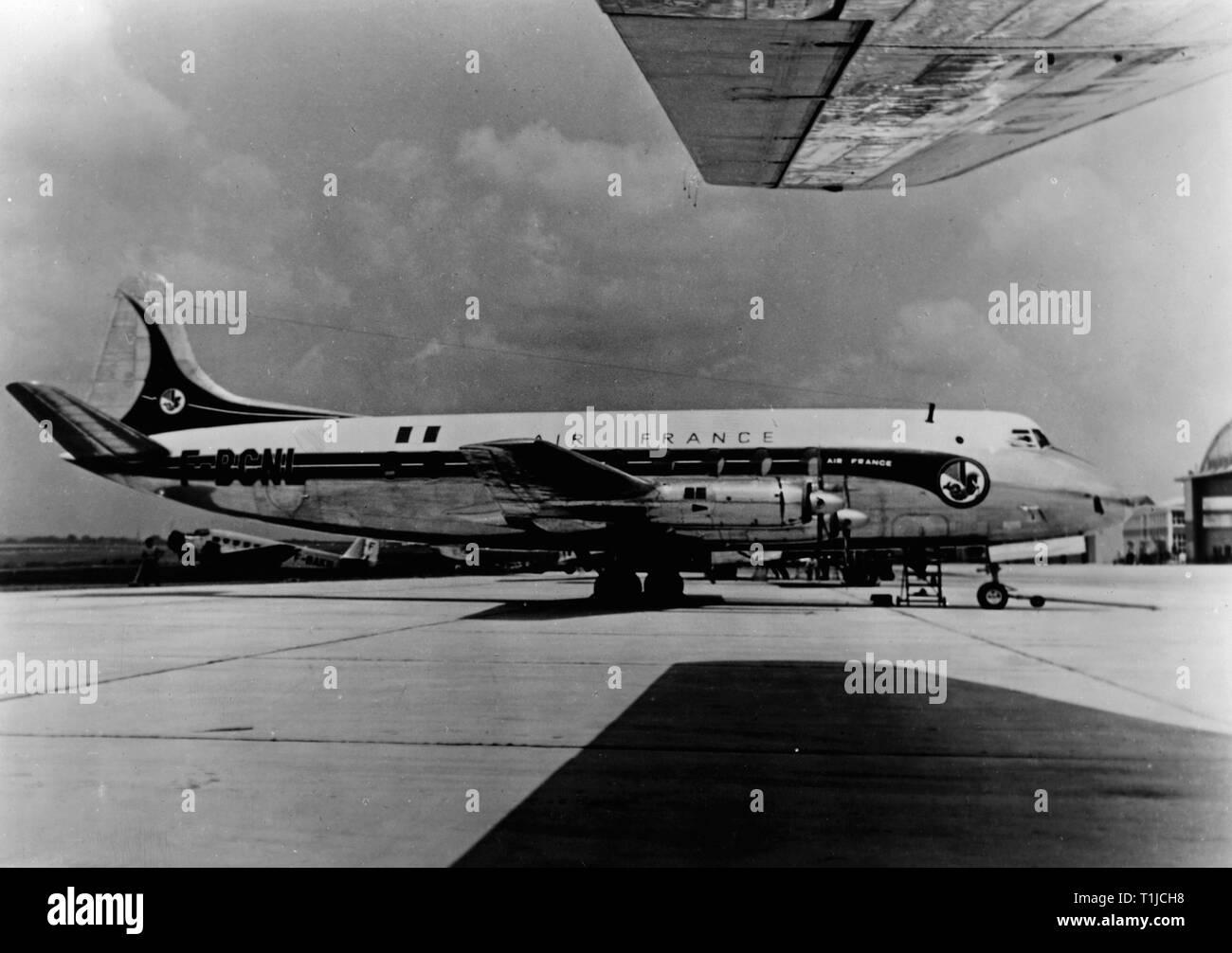 Transport / Transport, l'aviation, les avions de ligne, Douglas DC-6 d'Air France, 1950-Additional-Rights Clearance-Info-Not-Available Banque D'Images