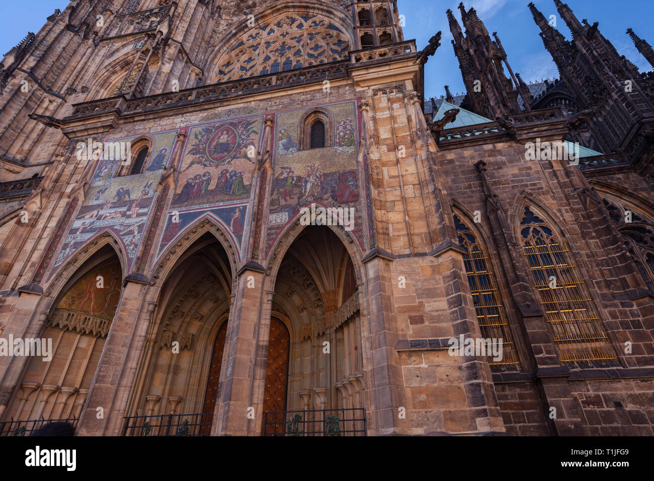 La cathédrale Saint-Guy à Prague Banque D'Images