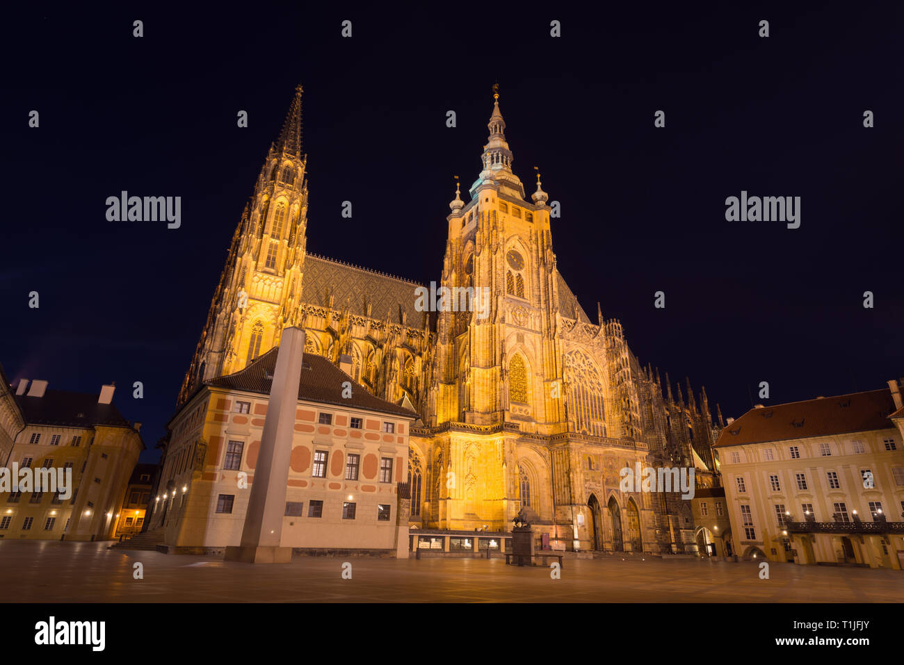 La cathédrale Saint-Guy à Prague Banque D'Images