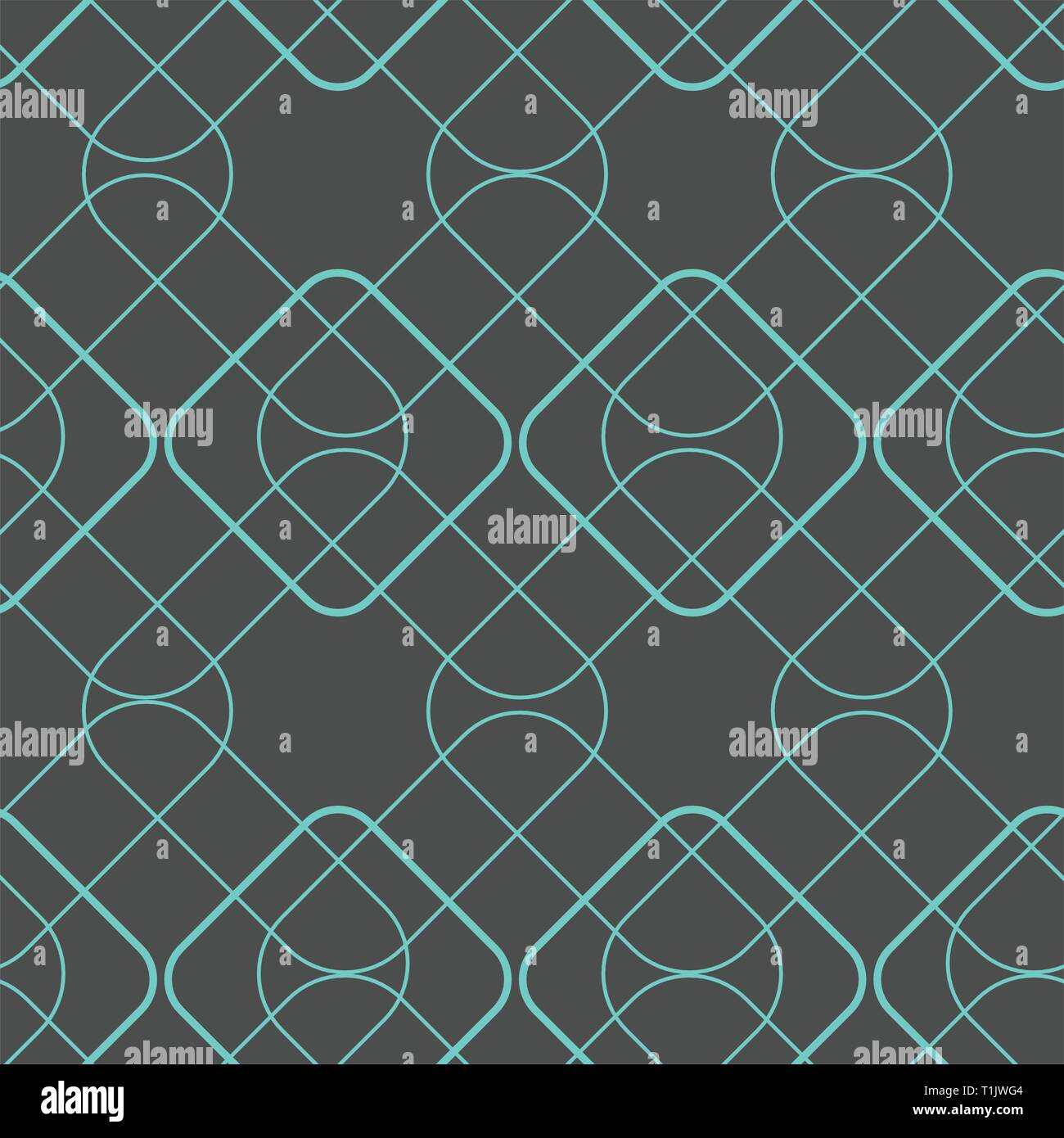 Chevauchement rectangulaire arrondi géométrique, tuile transparente motif papier peint Illustration de Vecteur