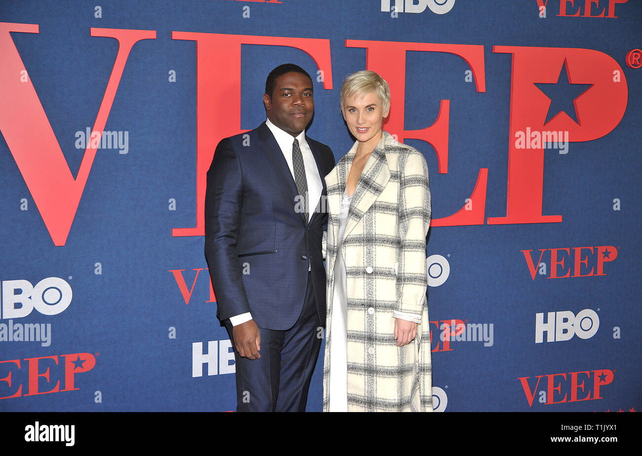 NEW YORK, NY - MARS 26Sam Richardson et Nicole Boyd assiste à la "Veep' Saison 7 premiere à l'Alice Tully Hall, Lincoln Center le 26 mars 2019 dans la ville de New York. Crédit : John Palmer/MediaPunch Banque D'Images