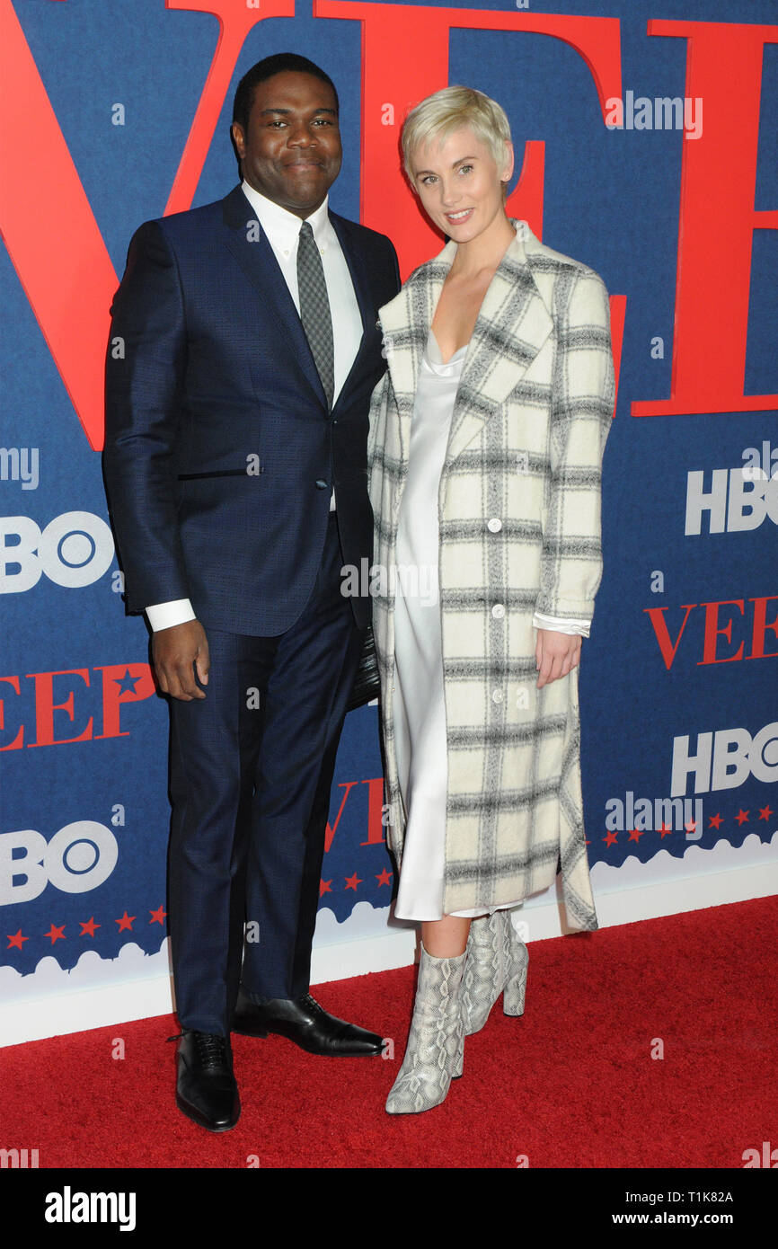 New York, New York, USA. Mar 27, 2019. 27 mars 2019 - New York, New York - Sam Richardson et Nicole Boyd à HBO première tapis rouge de ''VEEP'' à l'Alice Tully Hall à Lincoln Center. Crédit photo : LJ - Photos/AdMedia/crédit : Ylmj AdMedia/ZUMA/Alamy Fil Live News Banque D'Images