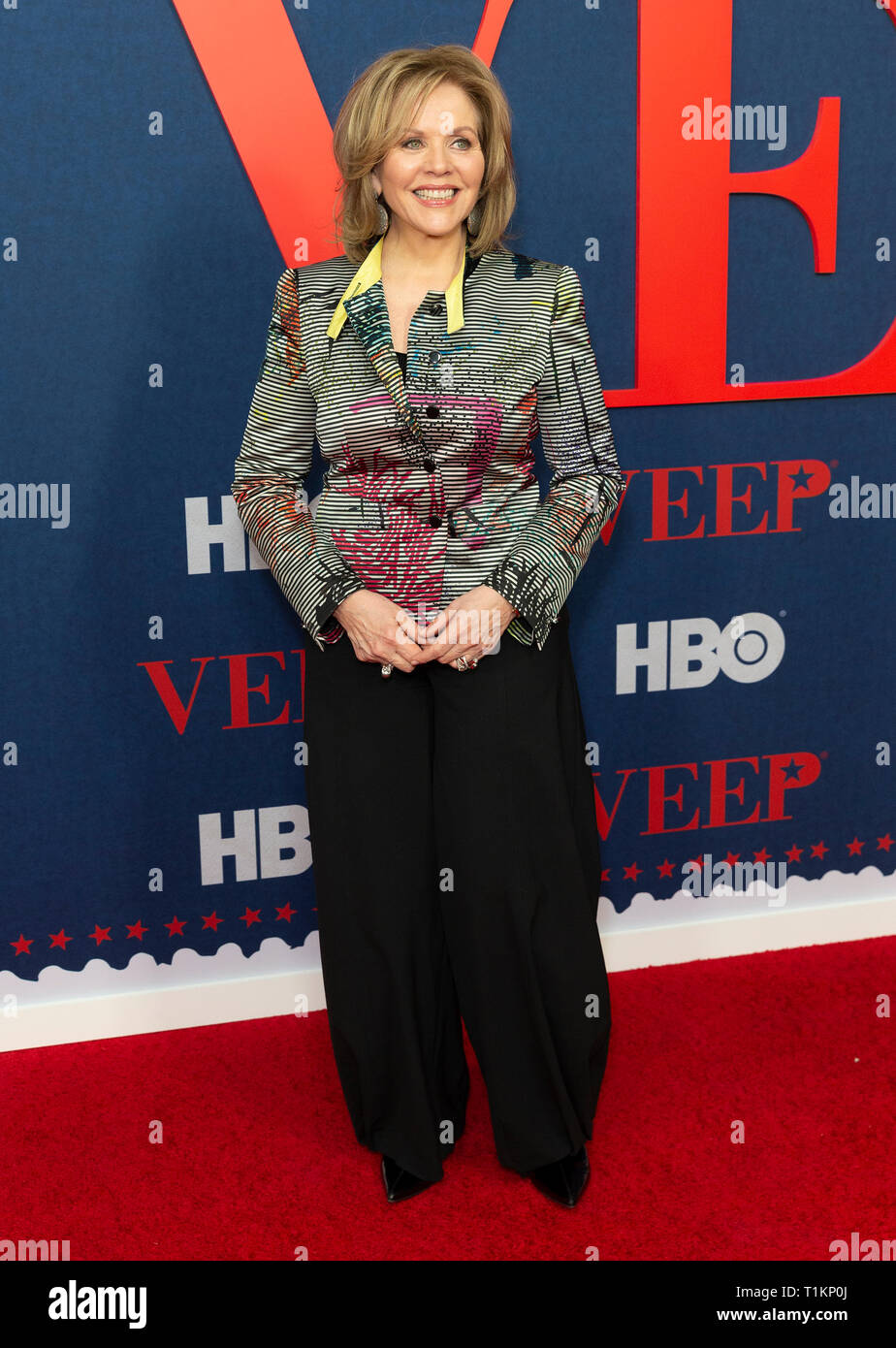 Renee Fleming assiste à la première de HBO VEEP saison finale à l'Alice Tully Hall (photo de Lev Radin/Pacific Press) Banque D'Images