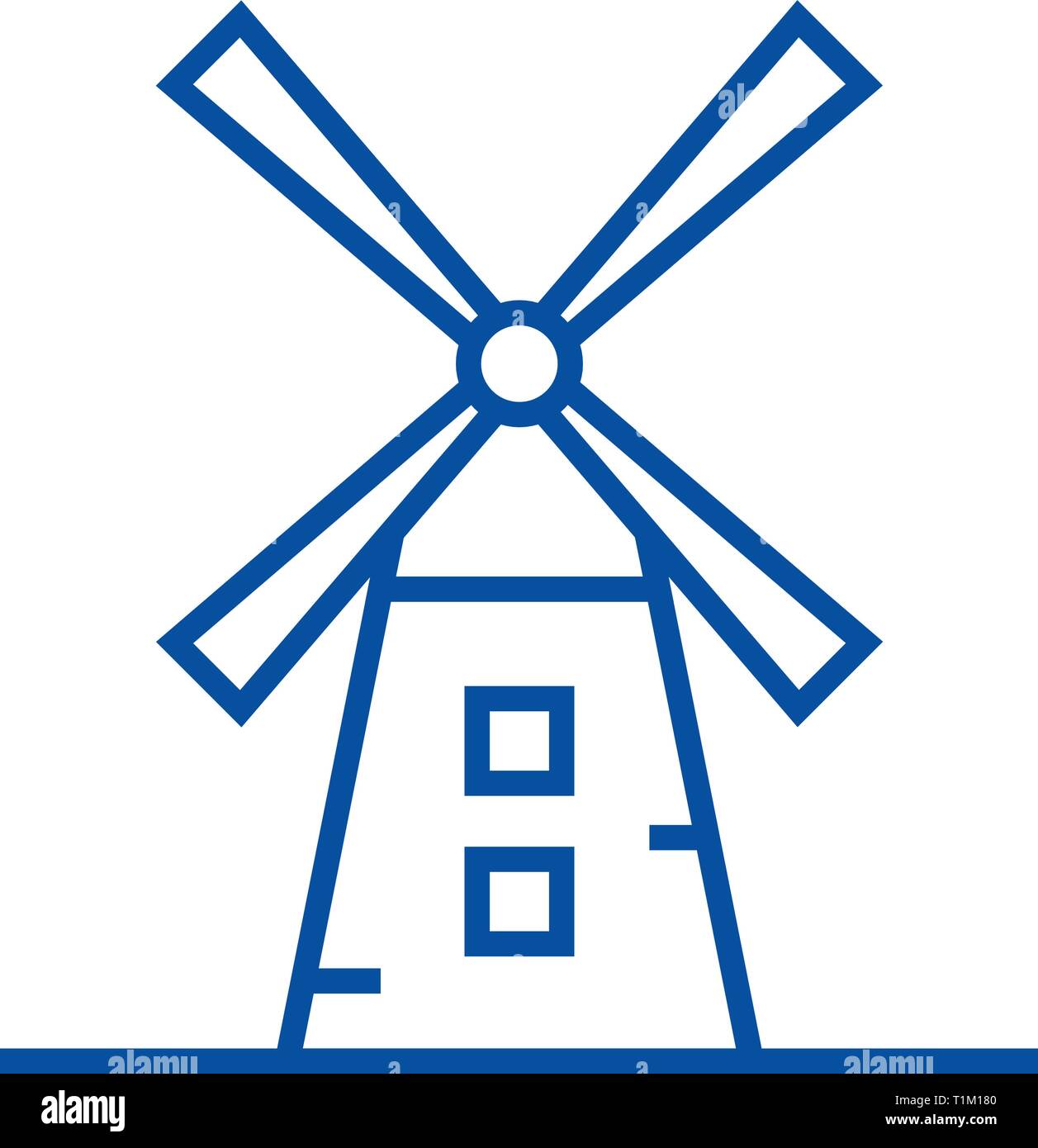 Moulin illustration icône ligne concept. Moulin illustration vecteur télévision symbole, signe, contours illustration. Illustration de Vecteur Moulin illustration icône ligne concept. Moulin illustration vecteur télévision symbole, signe, contours illustration. Illustration de Vecteur