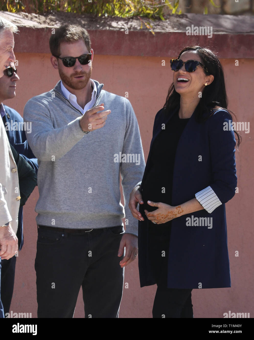 Le duc et la duchesse de Kent visite d'une école secondaire locale à Asni. Comprend : Meghan Duchesse de Sussex, Meghan Markle Où : Asni, Maroc Quand : 24 Feb 2019 Crédit : John Rainford/WENN Banque D'Images