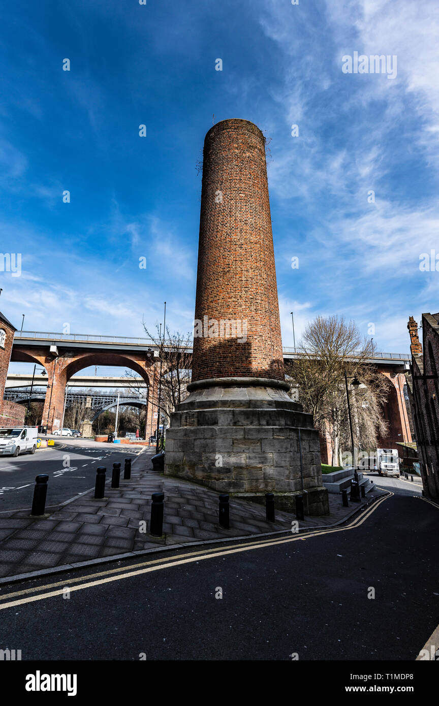 La vallée de Ouseburn, Newcastle upon Tyne, Royaume-Uni Banque D'Images