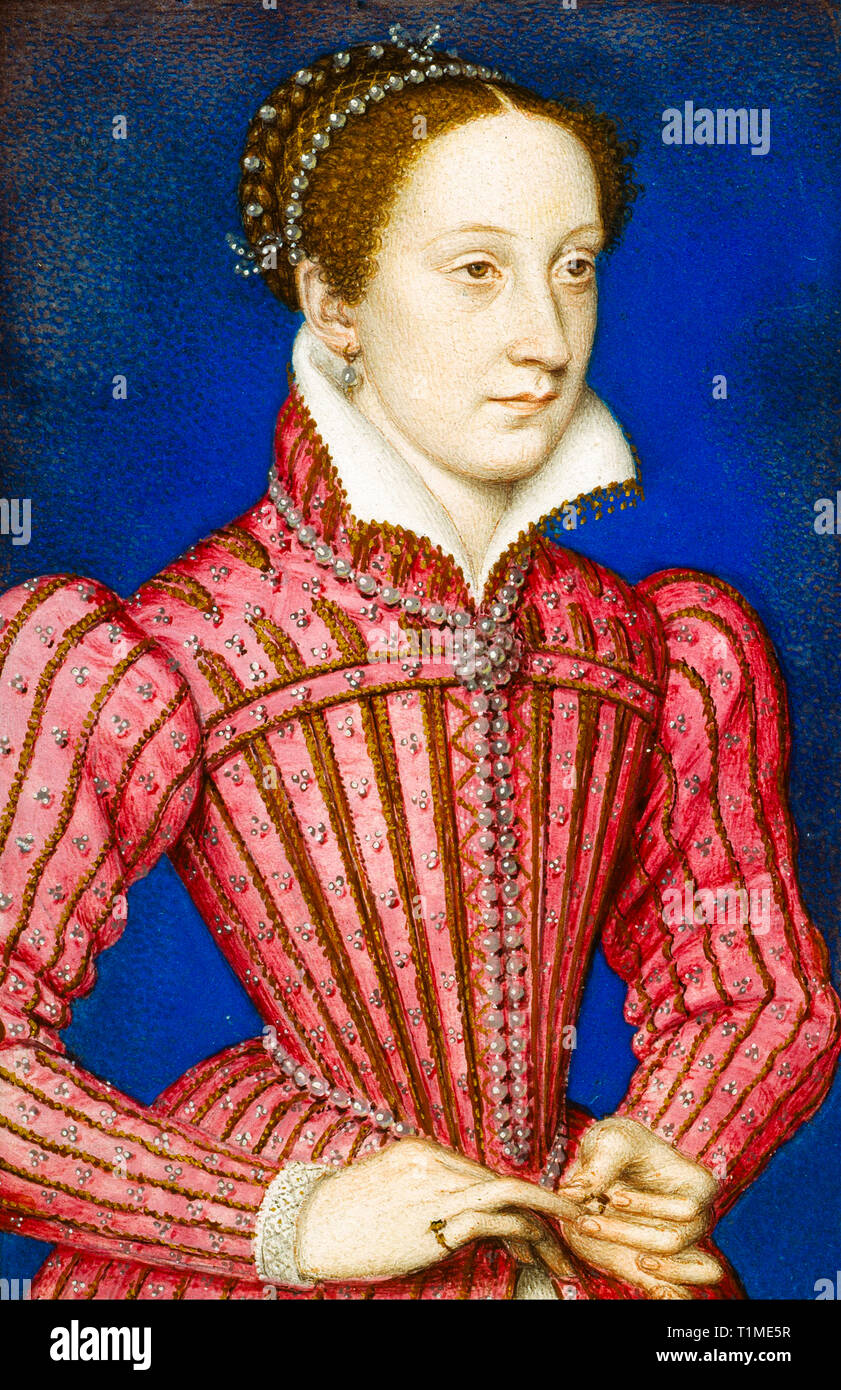 Marie, reine d'Écosse (1542-1587), portrait de François Clouet, vers 1558 Banque D'Images