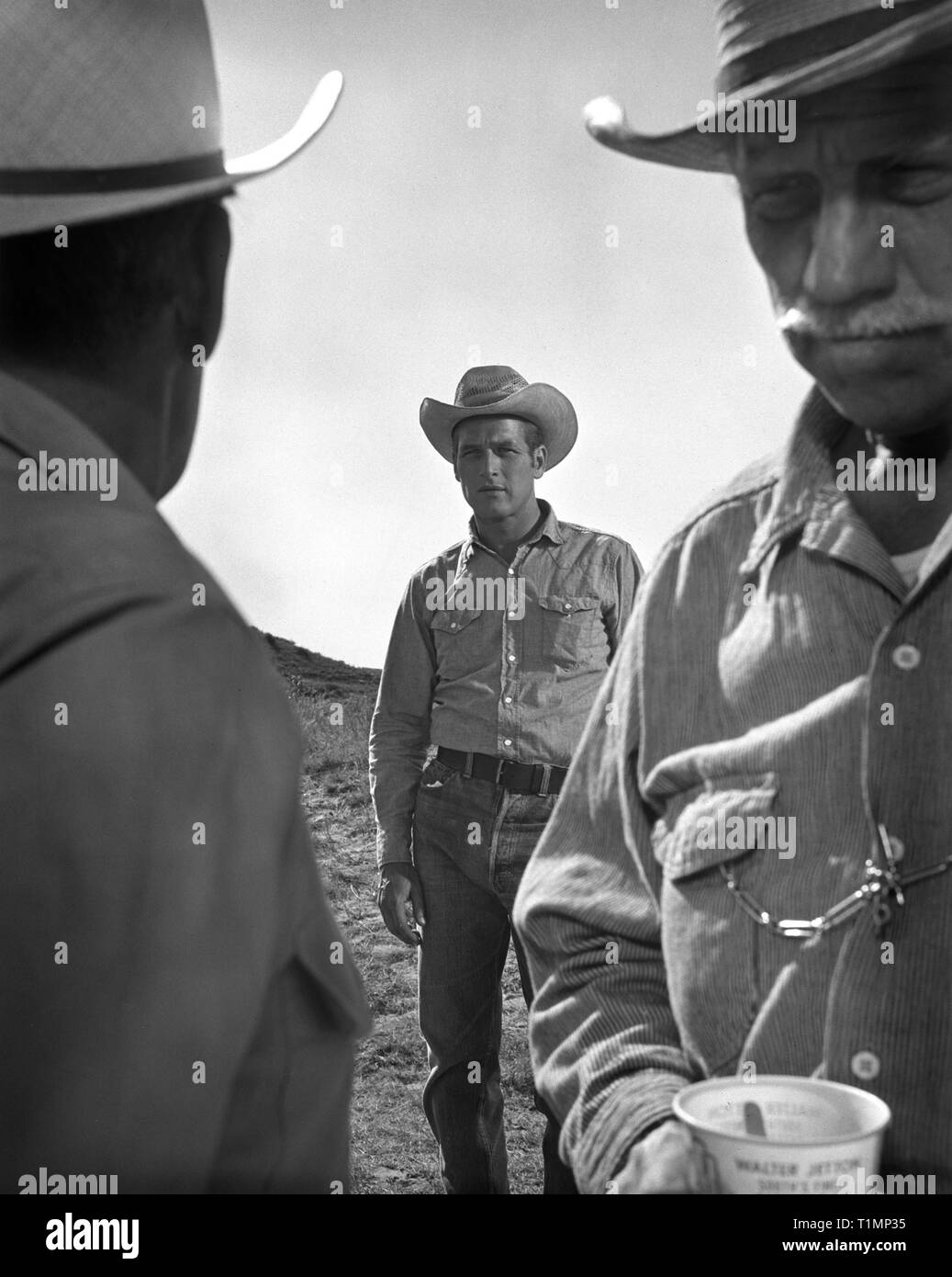 Paul Newman, Melvyn Douglas 1963 HUD réalisateur Martin Ritt roman Larry McMurtry Salem- Dover Productions / Paramount Pictures Banque D'Images