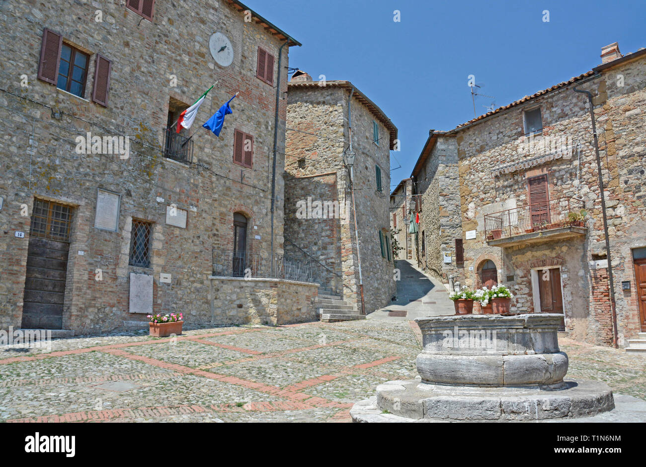 Castiglione D'Orcia, Toscane, Italie Banque D'Images
