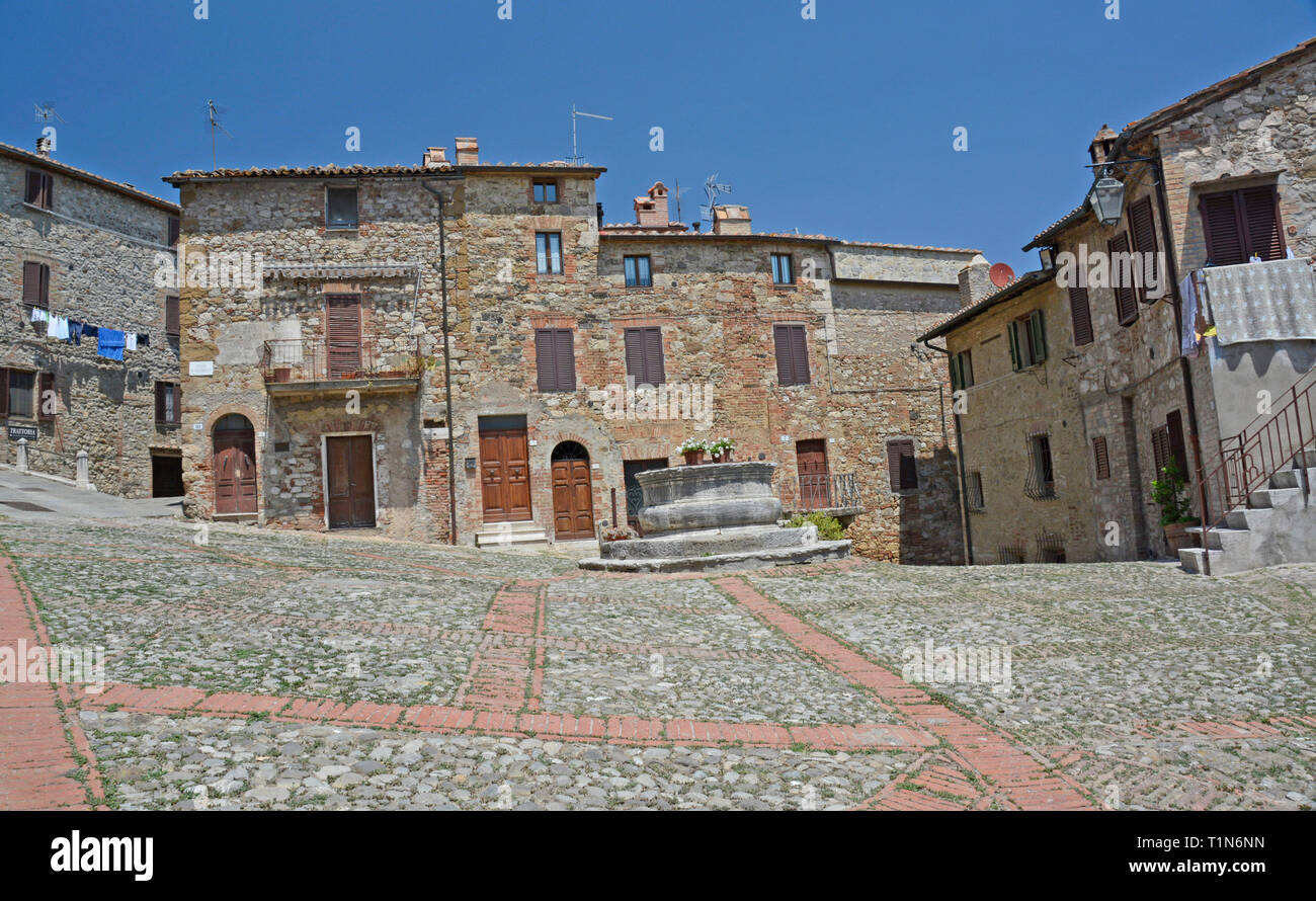Castiglione D'Orcia, Toscane, Italie Banque D'Images
