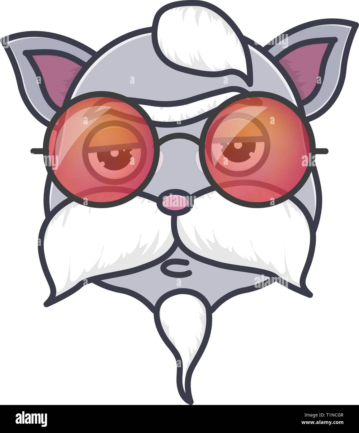 Tete De Chat Mignon En Lunettes De Hipster Vector Cartoon Animal Illustrtation Image Vectorielle Stock Alamy Tete De Chat Mignon En Lunettes De Hipster Vector Cartoon Animal Illustrtation Image Vectorielle Stock Alamy