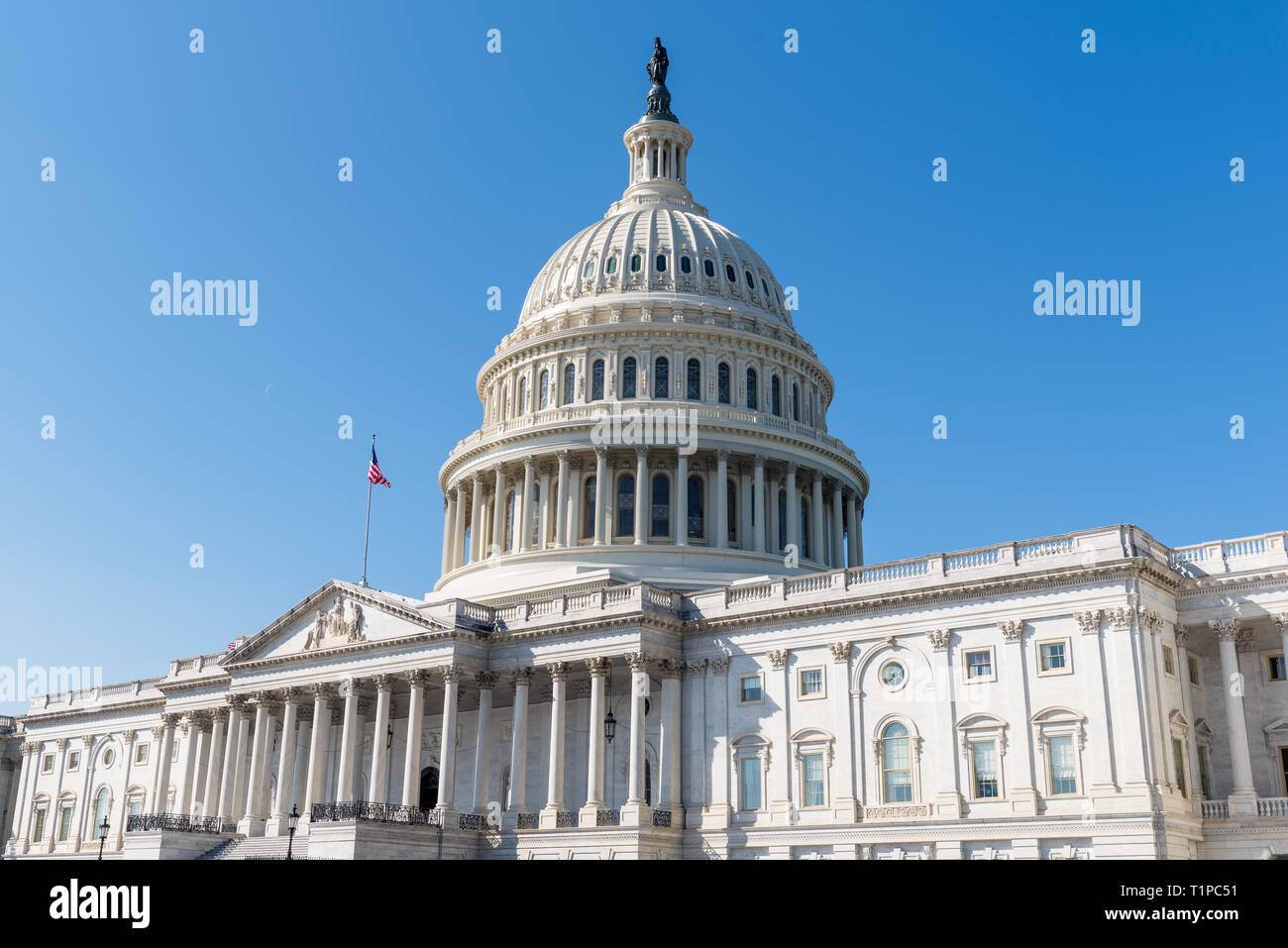 US Capitol building façade est à Washington DC, USA Banque D'Images