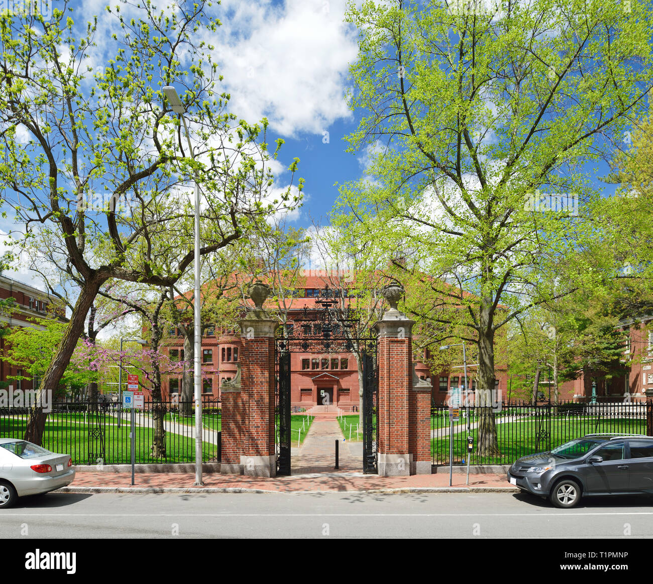 Les portes de l'Université de Harvard. Sever Banque D'Images