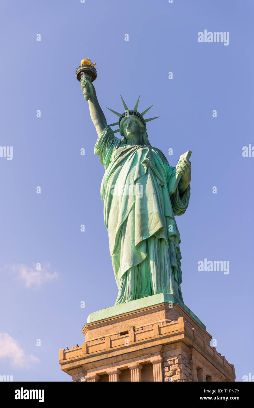 Le New Jersey le 29 septembre 2018 : La statue de la liberté. Banque D'Images