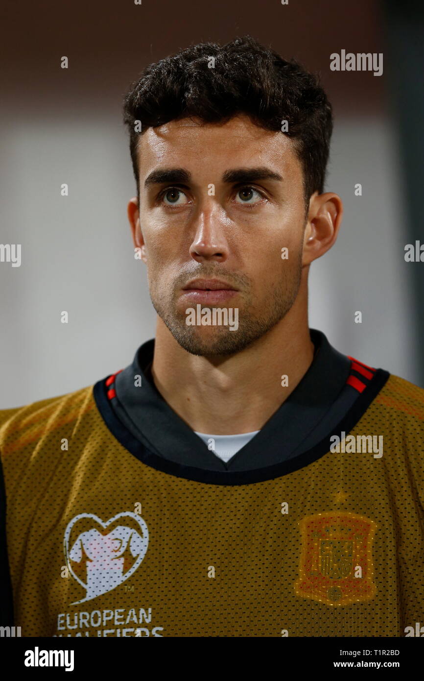 Ta' Qali, Malte. Mar 26, 2019. Jaime Mata (ESP) Football/soccer : UEFA EURO 2020 match de qualification entre Malte 0-2 Espagne au stade National à Ta' Qali, Malte . Credit : Mutsu Kawamori/AFLO/Alamy Live News Banque D'Images