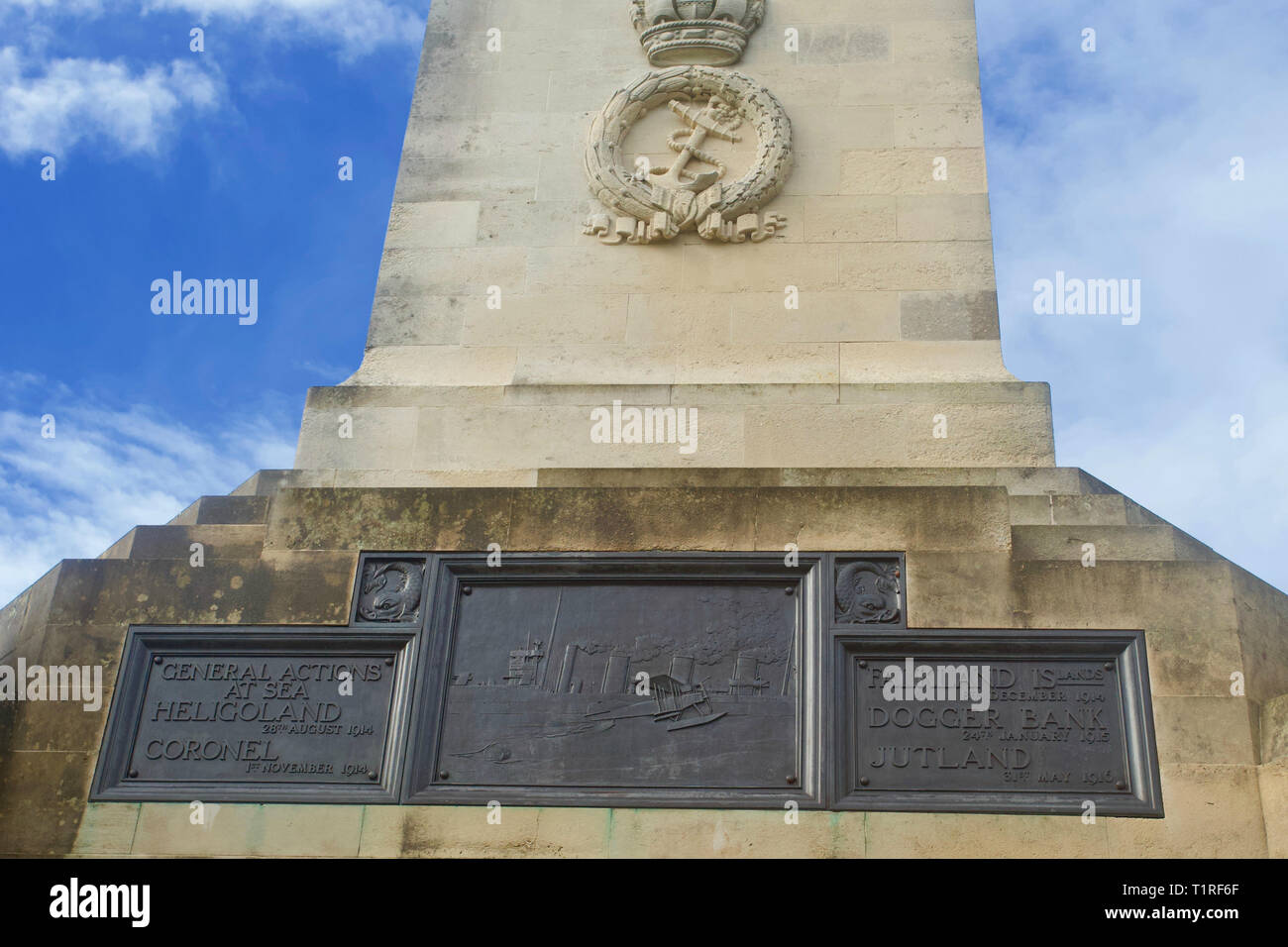 Naval War Memorial, Plymouth, Devon, Angleterre Banque D'Images