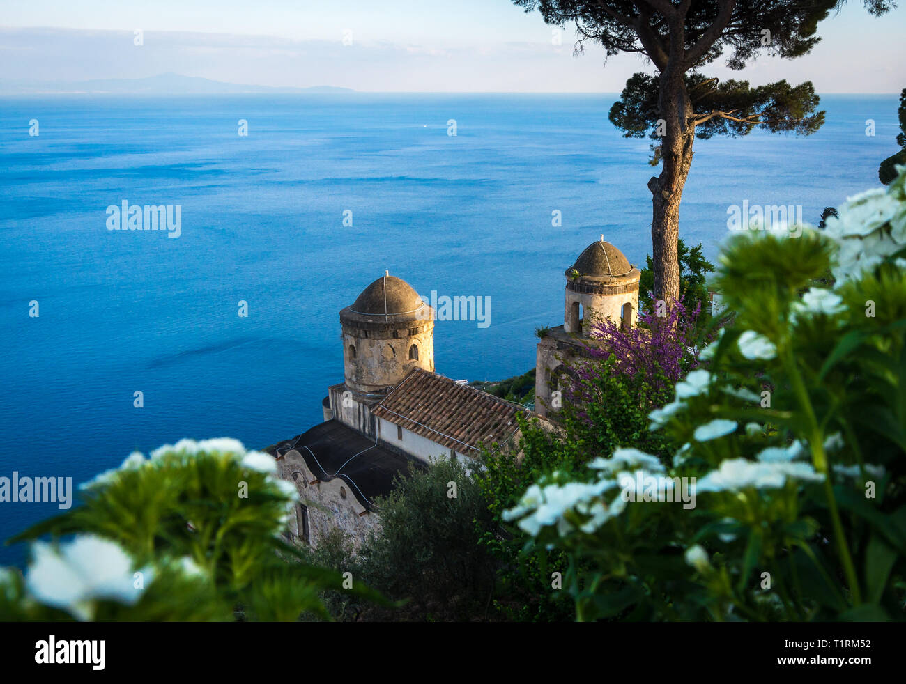 Visiter la Villa Rufolo et c'est jardins en Ravello mountaintop réglage sur le plus beau littoral de l'Italie, Ravello, Italie Banque D'Images