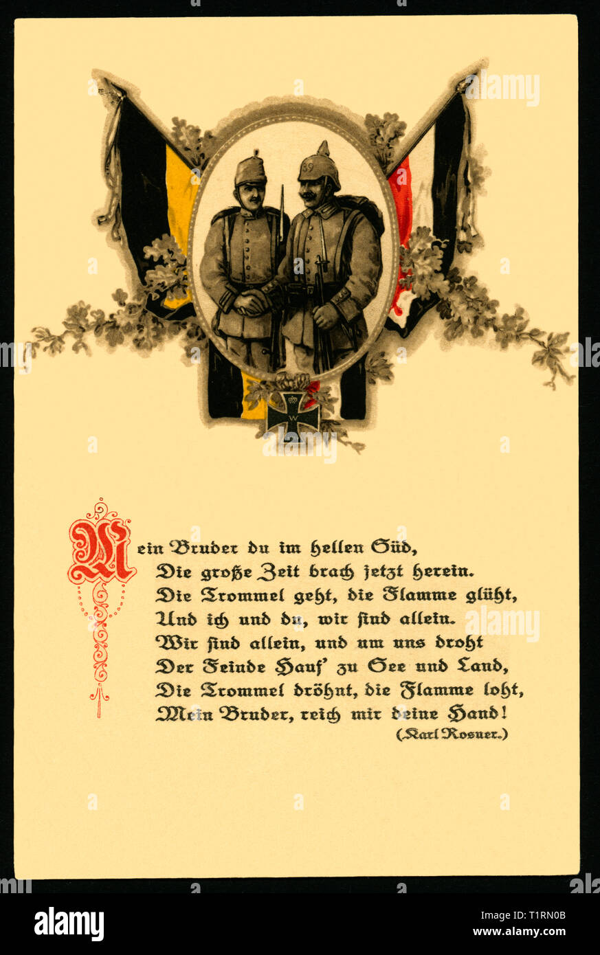 Military postcard 1914 1915 Banque de photographies et d'images à haute  résolution - Alamy