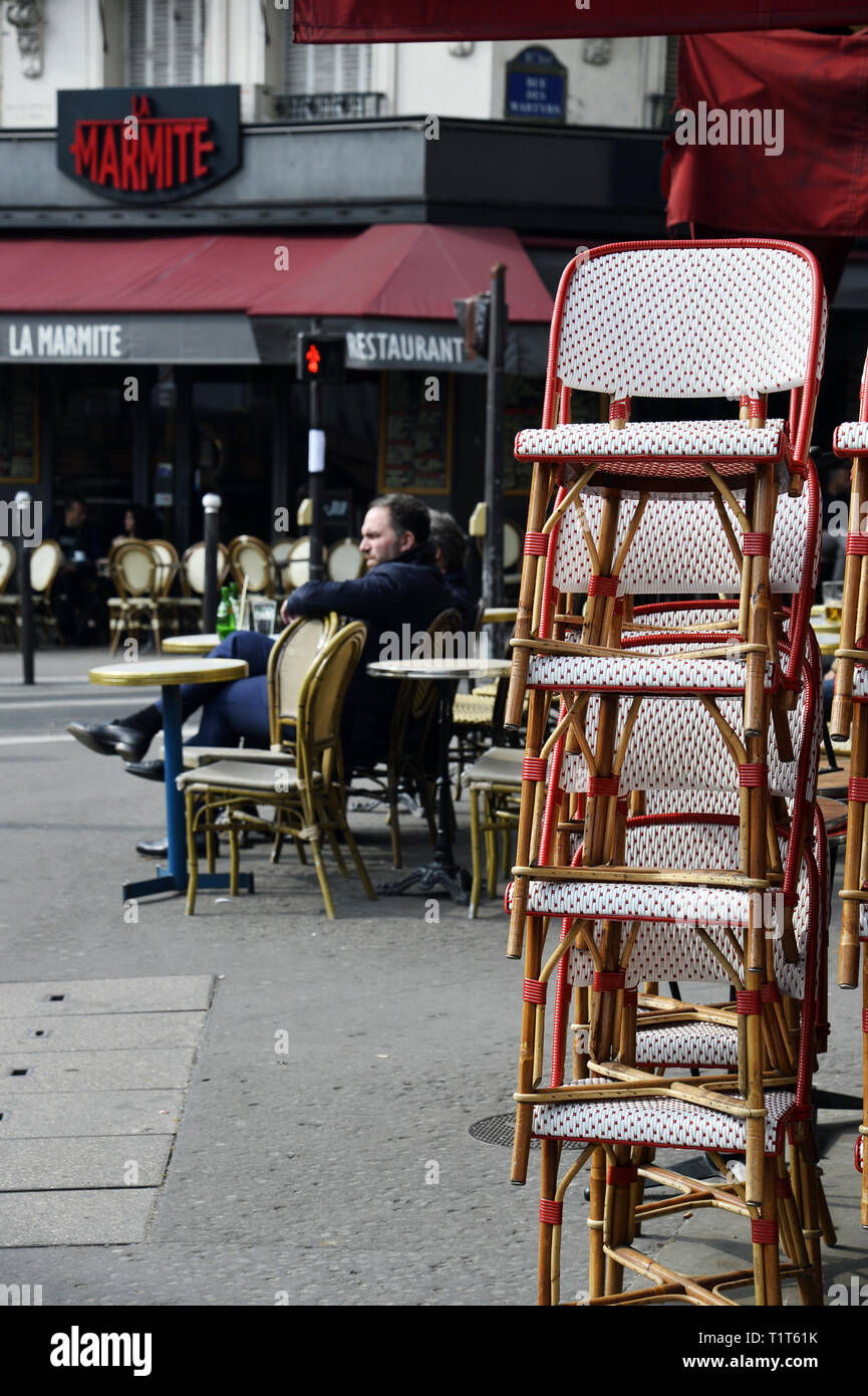 Place André Breton - Paris - France Banque D'Images