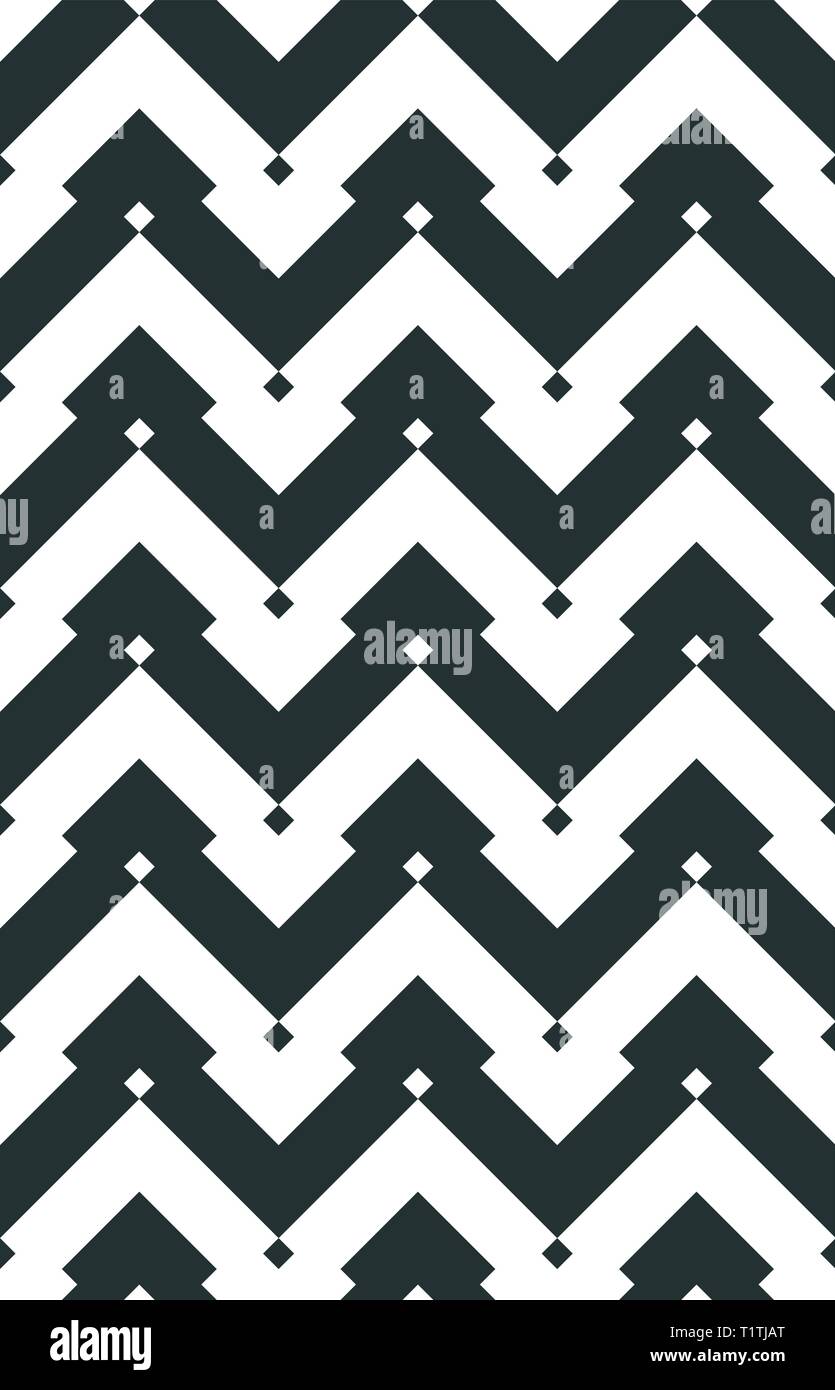 Modèle vectoriel continu Chevron. Modèle mauresque géométriques. Vintage ornament en zigzag. Abstract pattern pour le tissu ou l'emballage Illustration de Vecteur