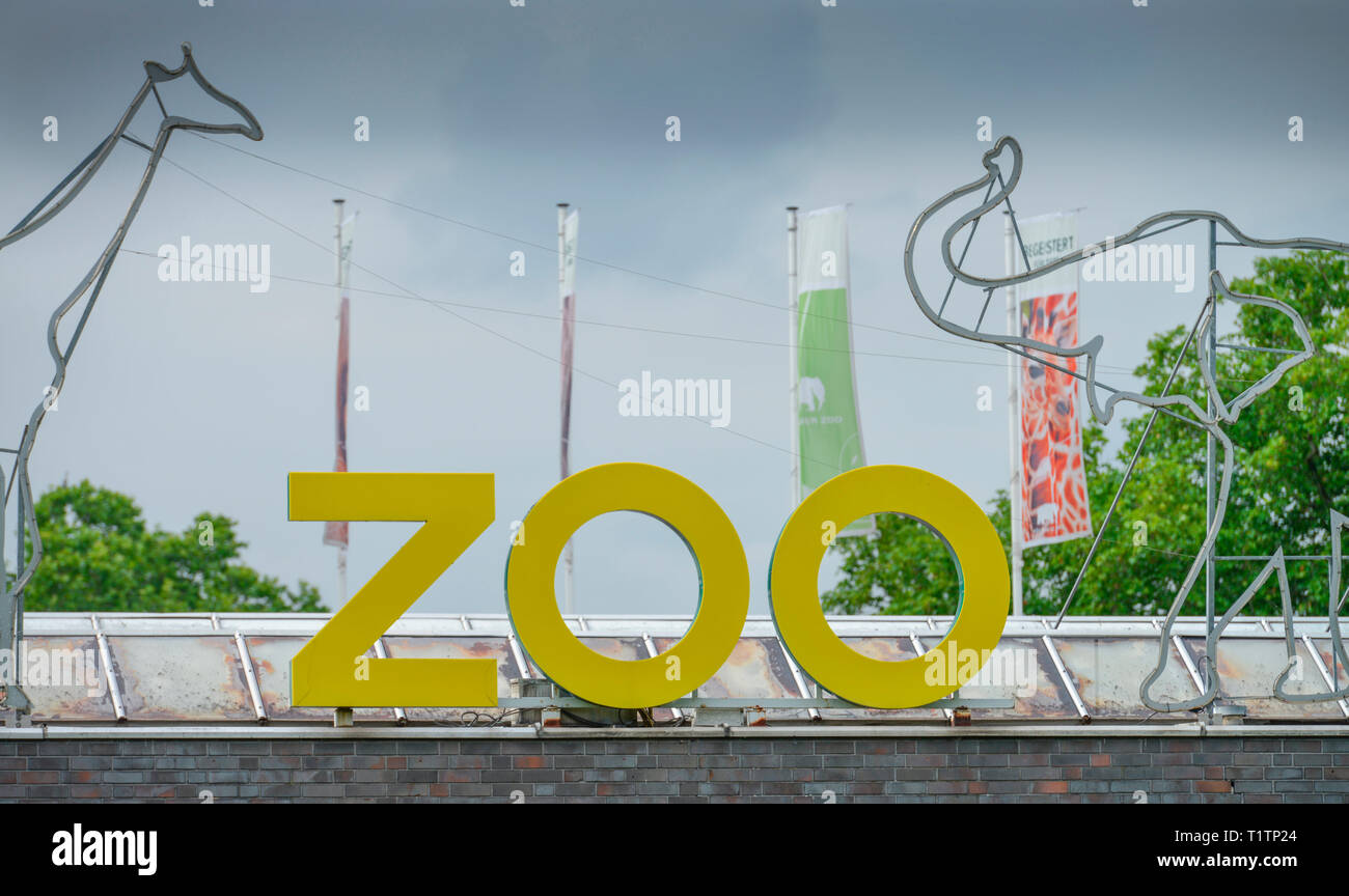 Zoo, Riehl, Koeln, Nordrhein-Westfalen, Deutschland Banque D'Images