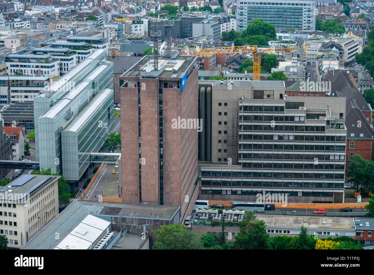 Archivhaus Vierscheibenhaus,, WDR, Nord-Sued-Fahrt, Koeln, Nordrhein-Westfalen, Deutschland Banque D'Images