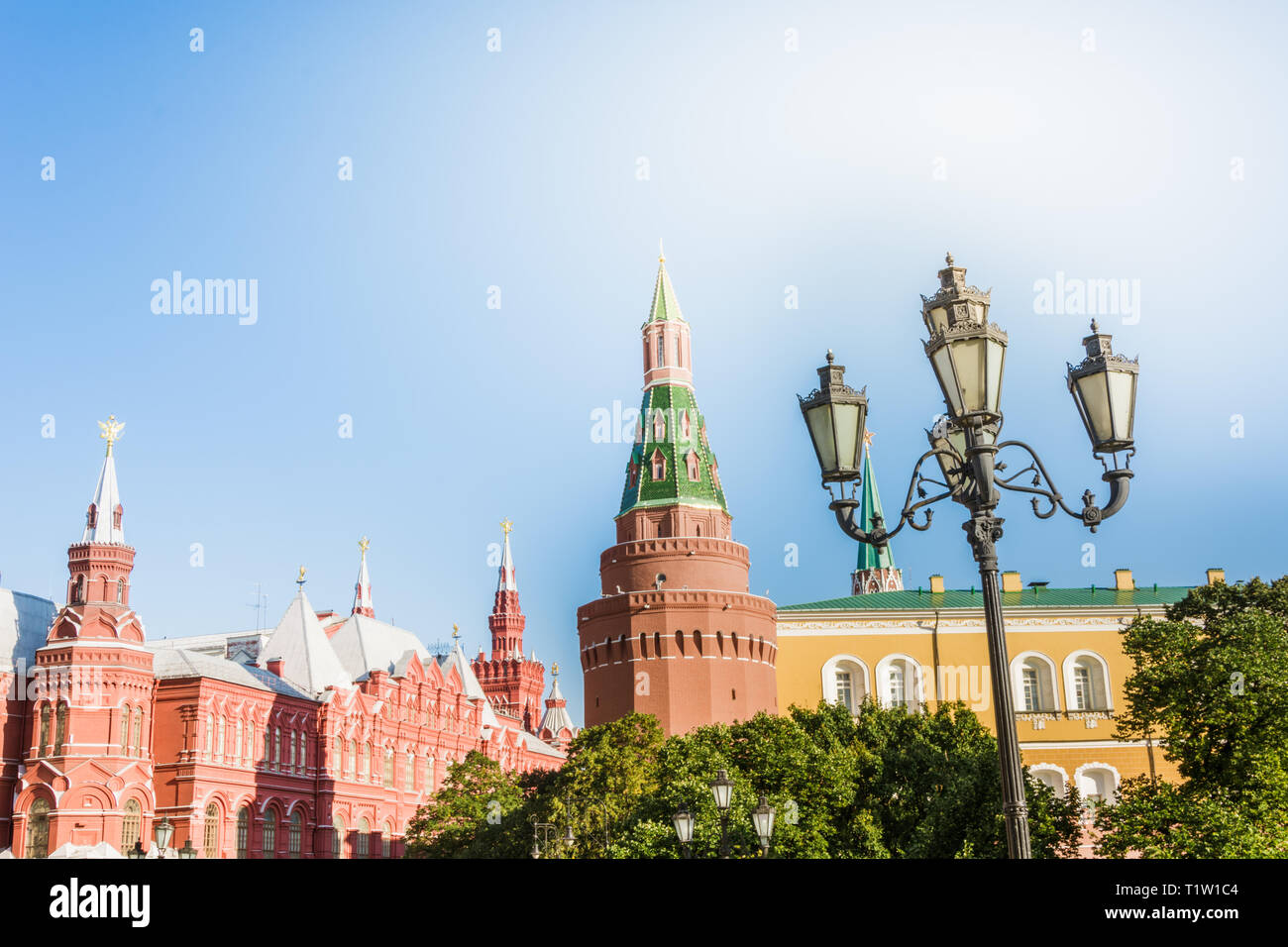 Moscou, Russie - Septembre 23.09.2017 : journée d'été dans le Kremlin de Moscou Centre de la ville Banque D'Images