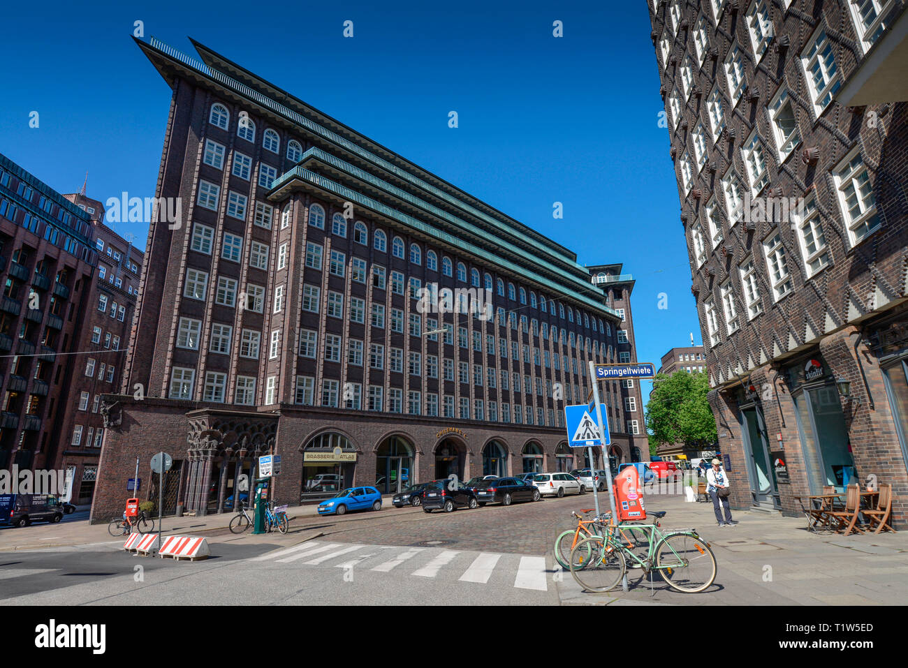 La Chilehaus, Fischertwiete, Kontorhausviertel, Hamburg, Deutschland Banque D'Images
